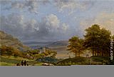 Famous Figures Paintings - Figures in an Extensive Summer Landscape near Cleves